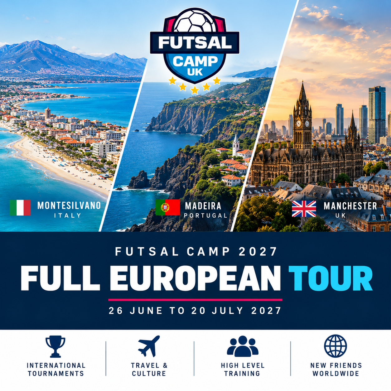 Full European Futsal Tour 2027, Deposit