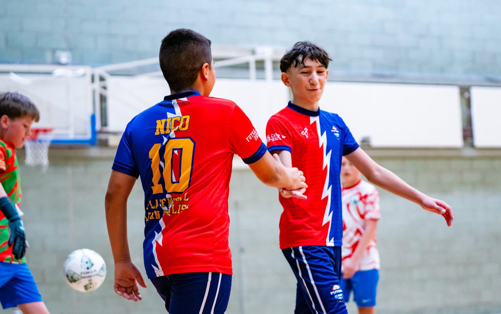 Futsal Camp players together